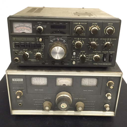 TRIO TS-820D 9R-59D SSB TRANSCEIVER トリオ アマチュア無線 無線機 トランシーバー 2点 まとめセット